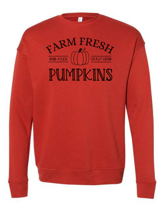 Farm Fresh Pumpkins Crewneck Sweatshirt