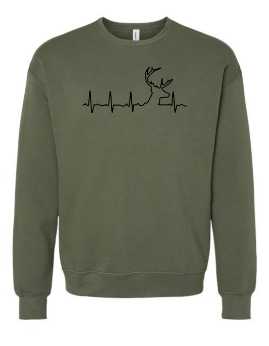 Deer Pulse Crewneck Sweatshirt