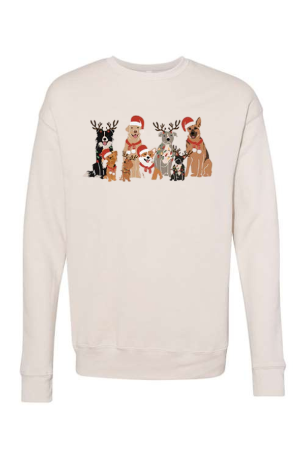 Santa Doggie Crewneck Sweatshirt