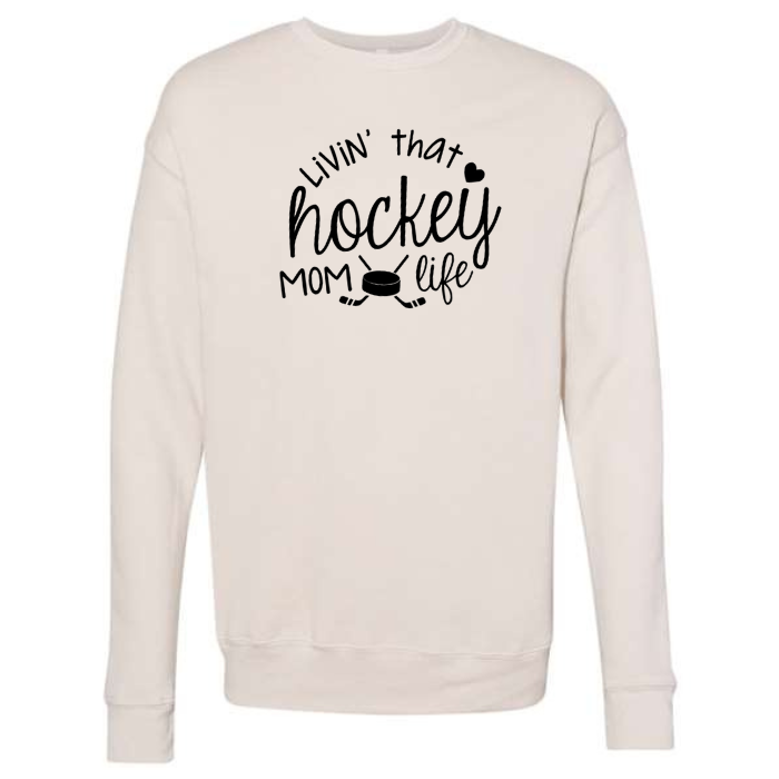 Hockey Mom Life Crewneck Sweatshirt