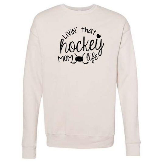 Hockey Mom Life Crewneck Sweatshirt